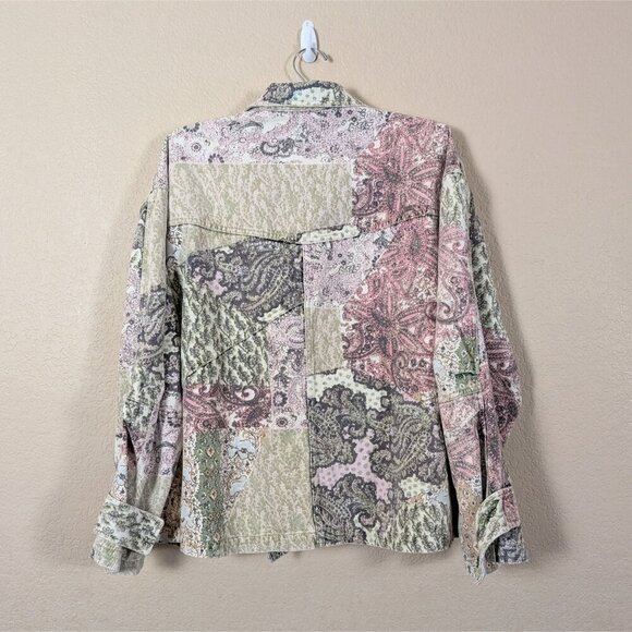 NWT Free People Nadia Moto Jacket Mixed Print ASO Devi Never Have I ever - Picture 7 of 14
